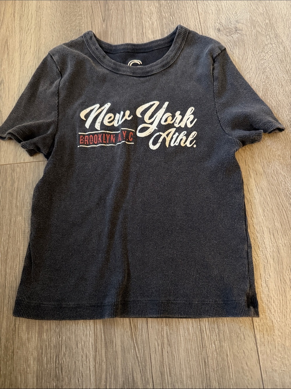 New York Athl. Kids' Short Sleeve Graphic Tee - Black